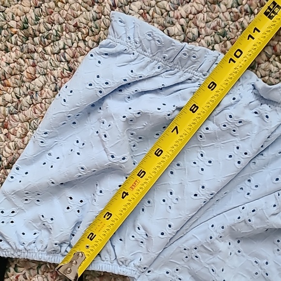 SO BRAND WOMENS BLUE JUNIOR SIZE PUFF SLEEVE SUMMER TOP PLUS SIZE 3X - Picture 13 of 14